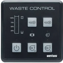 Vetus Panel de Control del Sistema de Agua Sanitaria 12-24V