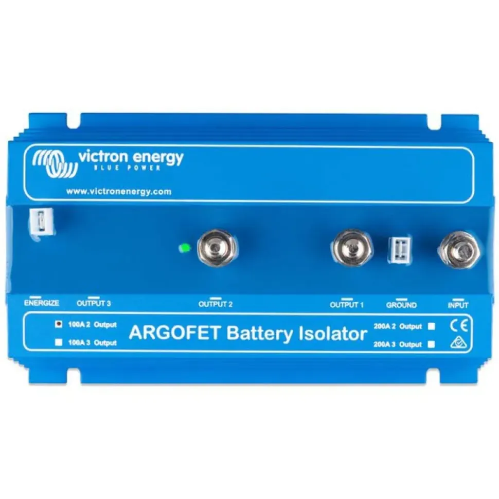 Victron Energy Aislador de batería Argofet de dos baterías 100A