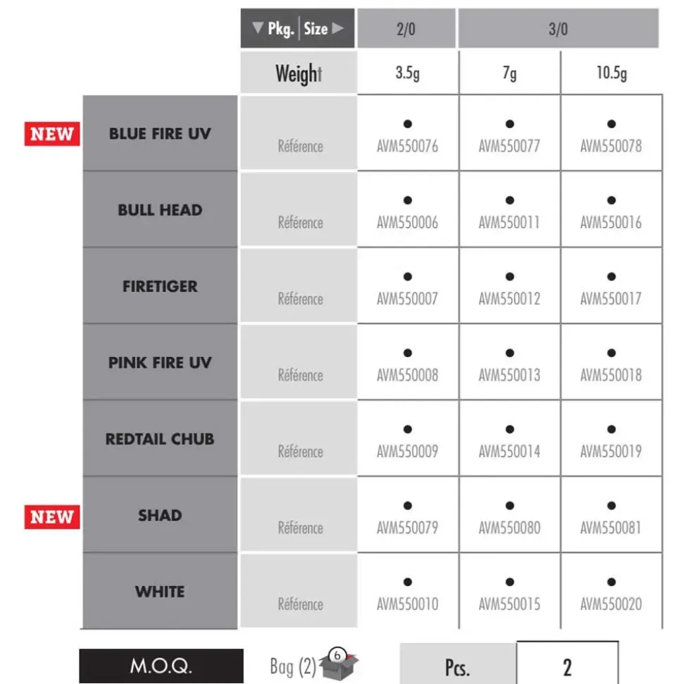 VMC Mosca Moontail Jig 3.5g