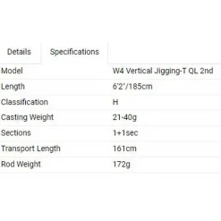 Westin Caña baitcasting W4 Vertical T QL 2nd