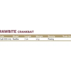 Westin Crankbait Raw Bite 12g 70 mm