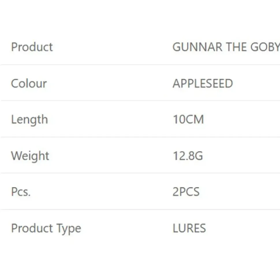 Westin Swimbait Gunnar The Goby 12.8g 100 mm 2 unidades