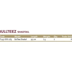 Westin Vinilo Bull Teez Shadtail 7g 95 mm