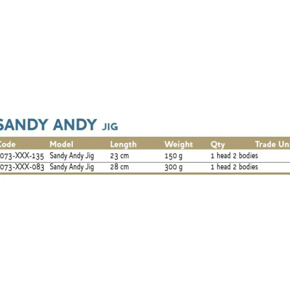 Westin Vinilo Sandy Andy Jig 150g 230 mm