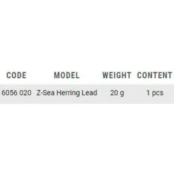 Zebco Plomo Z-Sea Herring